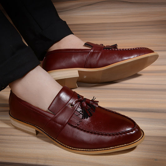 Men's pointed-toe business dress shoes