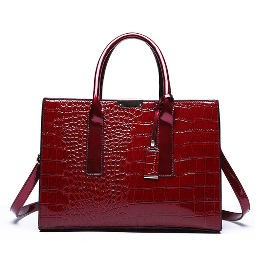 European And American Fashion  Pattern One-Shoulder Messenger 3 Pieces Handbag