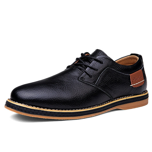 Large Size Leather British Shoes for Men's
