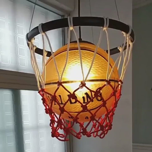 American Chandelier Retro Basketball Light Creative Restaurant Gymnasium