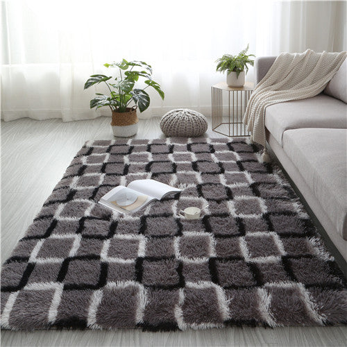 Nordic Abstract Area Rugs for Bedroom Fluffy Shag Fur Rug Home Floor Carpet Super Soft Carpet Living Room Carpet Child Play Mats