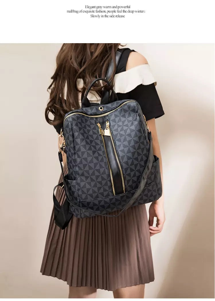 Women’s  Bag And Purse 2023 New Luxury Designer With Shoulder Strap Plaid Leather Fashion Female Bucket Handbags.